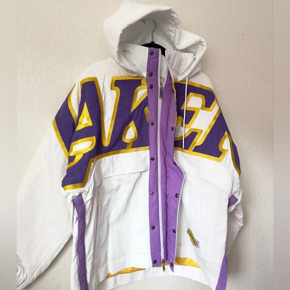 Nike Los Angeles Lakers Oversized Jacket Size Medium - Picture 4 of 11